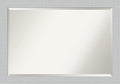 Amanti Art White Bathroom Mirror for Over Sink, 28x40 Shiplap White Rectangle Vanity Mirror, Large Coastal Wood Frame, Hangs Horizonally and Vertically, Bathroom Wall Decor, Beveled Edge from WI, USA
