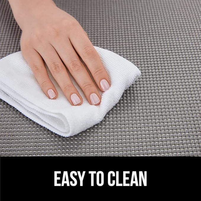 GORILLA GRIP powerGRIP Drawer Shelf and Cabinet Liner, Thick Strong Hold, Non-Adhesive Liners Protect Kitchen Cabinets and Cupboard, Bathroom Drawers, Easy Install, Breathable Mat, 20" x30', Black