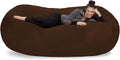 Sofa Sack Bean Bag Chair Cover, 7-5-feet, Chocolate