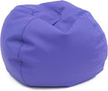 Children's Factory 35" Round Bean Bag, Bean Bag Chair with Water-Resistant Cover for Kids, Flexible Seating for Classroom Elementary, Easy to Clean, Purple