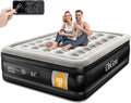 OhGeni Queen Air Mattress with Built in Pump, Inflatable Blow Up Mattress 18 Raised Comfort,Upgraded Surface Portable Mattress, Air Bed for Camping, Home and Guest, Colchone Inflable, 650 lbs Max