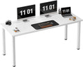 Need 63 Inch Large Computer Desk - Modern Simple Style Home Office Desk Gaming Desk, Basic Writing Table for Study Student, White Desk
