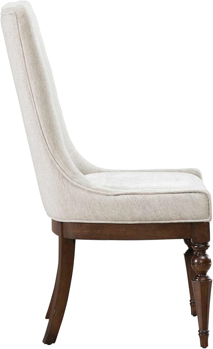 Liberty Furniture Arden Road Opt 5 Piece Dining Trestle Table Set - 4 Upholstered Chairs - Satin Cherry