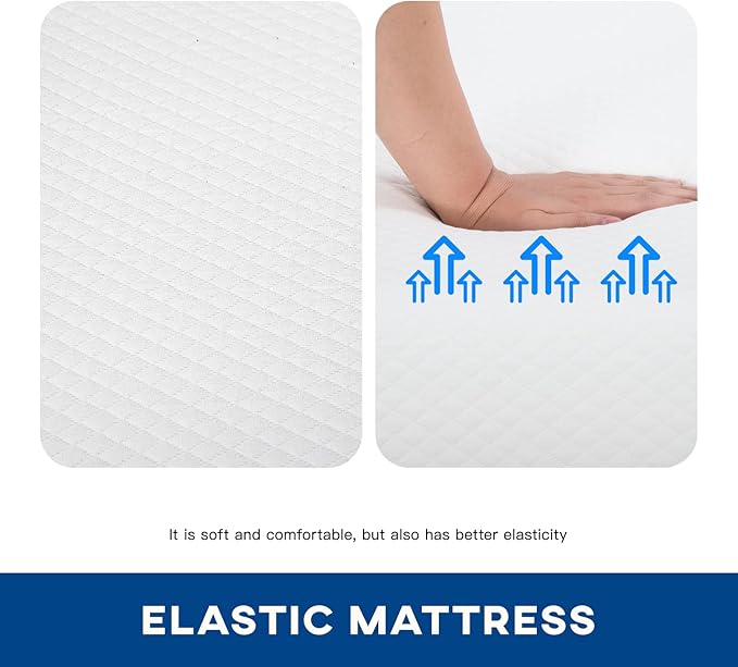 FDW | 12 Inch Full Mattress | Medium Firm | Gel Memory Foam Mattress | White | Bed in a Box, CertiPUR-US Certified | Pressure Relief, Cooling Ventilated Foam | Washable Removable Cover