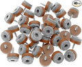 ALIMITOPIA 40pcs Screw-on Furniture Felt Pad Chair Glide Slider Hardwood Floor Protector for Wooden Leg Feet of Chair Table Furniture(Φ20mm or 0.8";Brown)