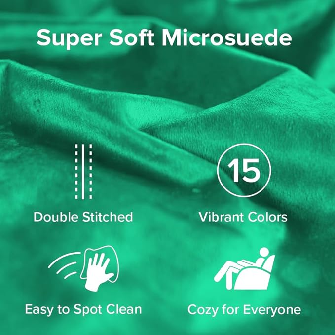 Sofa Sack Bean Bag Chair - Plush, Ultra Soft - Memory Foam Bean Bag Chair with Microsuede Cover - Stuffed Foam Filled Furniture and Accessories for Dorm Room 3 Feet - Aqua Marine