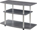 Convenience Concepts Designs2Go 3-Tier TV Stand, 31.5", Weathered Gray
