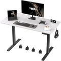 Ywin Electric Height Adjustable Standing Desk with Wheels, 63 x 24 inches Ergonomic Stand Up Desk for Home Office