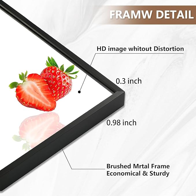Black Bathroom Mirror, 24"x36" Rectangle Mirror, Matte Black Mirror, Metal Frame Square Corner Vanity Mirror, Wall Mounted Mirror for Modern, Living Room, Bedroom, Horizontal Or Vertical