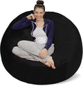 Sofa Sack Bean Bag Chair Cover, 5-Feet, Black