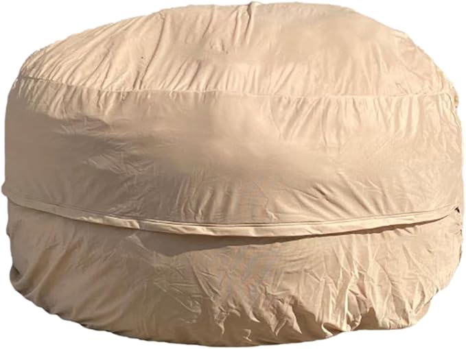 Reusable Beanbag Chair Inner Lining Cover for Pack Bean Filler EPP EPS Shredded Memory Foam and Wash Needs, 5FT
