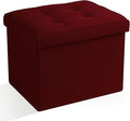 Ottoman Storage Ottoman Foot Rest Stool Foldable Bench with Storage Student Dormitory Bedroom and Entryway 17 X 13 X 13