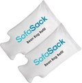 Sofa Sack Foam Filling Bean Bag Refill for Bean Bags, Loungers, and Pool Floats, 100L - 2Pk, White with EZ-Pour Zipper Spout