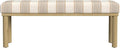 HomePop Oslo Decorative Bench -Wide Tan Stripe