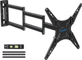 MOUNTUP Long Arm TV Wall Mount for Most 26-65 Inch TVs, Corner TV Mounts with 37.4 Inch Extension Arm, Smooth Swivel Tilt Single Stud Full Motion Bracket Max VESA 400x400mm, Holds to 77 lbs, MU0047