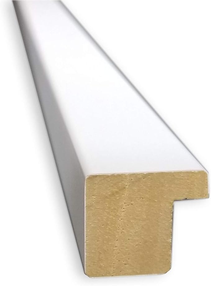 Amanti Art White Bathroom Mirror for Over Sink, 24x30 Svelte White Rectangle Vanity Mirror, Large Modern Contemporary Wood Frame, Hangs Horizonally and Vertically, Bathroom Wall Decor, Beveled Edge