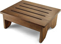 HOLANA One Step Stool for Adults - Step Stools for Bed - Indoor/Outdoor - 200 lbs Safety Stepping Stool Bathroom for Handicap, Elderly, Seniors, Kid, Bathtub, High Beds, Kitchen (Walnut, 5.2" H)