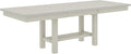 Solid Wood Extendable Farmhouse Dining Table for 4-6, Space-Saving Design for Home Kitchen and Dinner, Grey