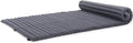 Leewadee - Kapok Roll Mat – Handcrafted Folding Sleep & Relaxation Mattress from Thailand, Ideal as Guest Bed, Camping Mat, Yoga Mat or Traditional Futon, 75 x 39 inches, Anthracite