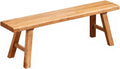 Farmhouse Solid Wood Bench: Long Rustic Indoor Narrow Wooden Bench for Entryway,Living Room, Dining Room,End of Bed,Hallway (59" Lx10 Wx18 H)