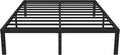 16 Inch California King Bed Frames No Box Spring Need, Platform Cal King Bed Frame with 14 Inch Storage, 3500 lbs Heavy Duty Metal Slats Support, Easy Assembly Mattress Foundation