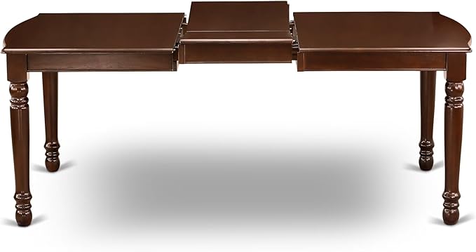 East West Furniture DOIP9-MAH-W 9 Piece Dining Room Furniture Set Includes a Rectangle Wooden Table with Butterfly Leaf and 8 Kitchen Dining Chairs, 42x78 Inch, Mahogany