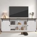 GAOMON 70" Farmhouse TV Stand for 80/75/70 Inch TVs,Entertainment Center Storage Cabinets w/Power Outlets and Sliding Barn Door,Rustic TV Stands for Living Room,Media Console Cabinet
