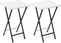 TV Tray Table Set of 2, TV Dinner Tray, Folding Table, Foldable TV-Trays, Side Table for Bed, Couch, Portable and Small Easy to Move