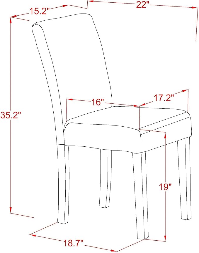 East West Furniture AMAB3-LWH-02 3 Piece Dining Room Furniture Set Contains a Round Dining Table with Pedestal and 2 Light Beige Linen Fabric Upholstered Chairs, 36x36 Inch, Linen White