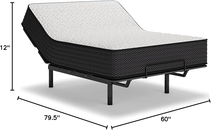 Signature Design by Ashley Limited Edition Firm 12 Inch Hybrid Mattress with Gel Memory Foam and Edge Support for Cool Sleep and Pressure Relief, Queen, Fiberglass Free, Mattress In A Box
