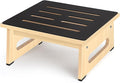One Step Stool for Adults Seniors with Non-Slip Rubber Stepping Feet, Heavy Duty Platform Step Stools, 6.9 in Portable Bed Steps for High Beds for Bathroom, Bedroom, Kitchen & Kids Bedside Support