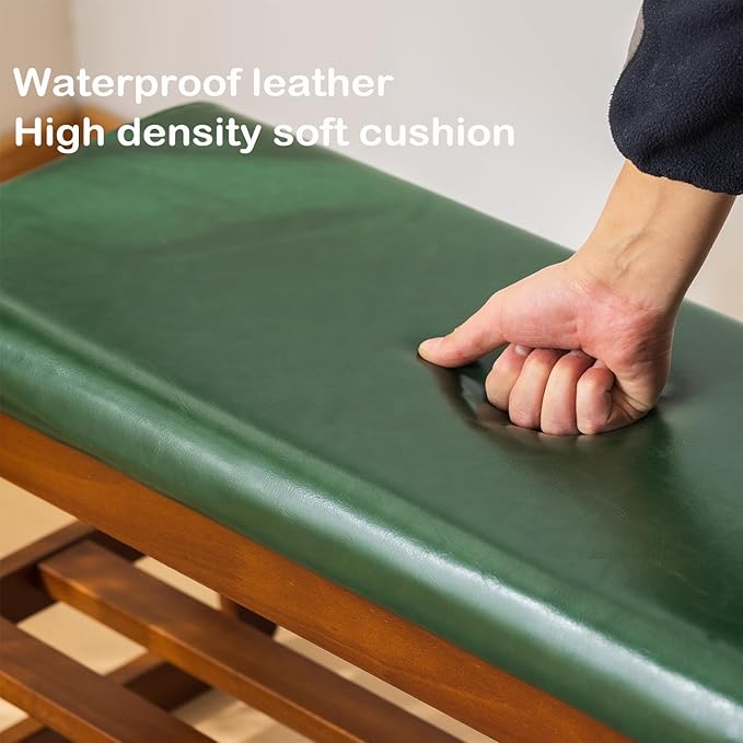 Shoe Rack Bench, Solid Wood Entryway Bench with Flip-Open Storage Box for Entry, Hallway (Green-39.4")