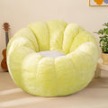 Pumpkin Bean Bag Sofa Chair for Adult, Beanbag Couch with Filler for Reading and Relaxation, Comfy and Lazy Sofa for Dorm, Apartment, Living Room and Bedroom, Grass Green