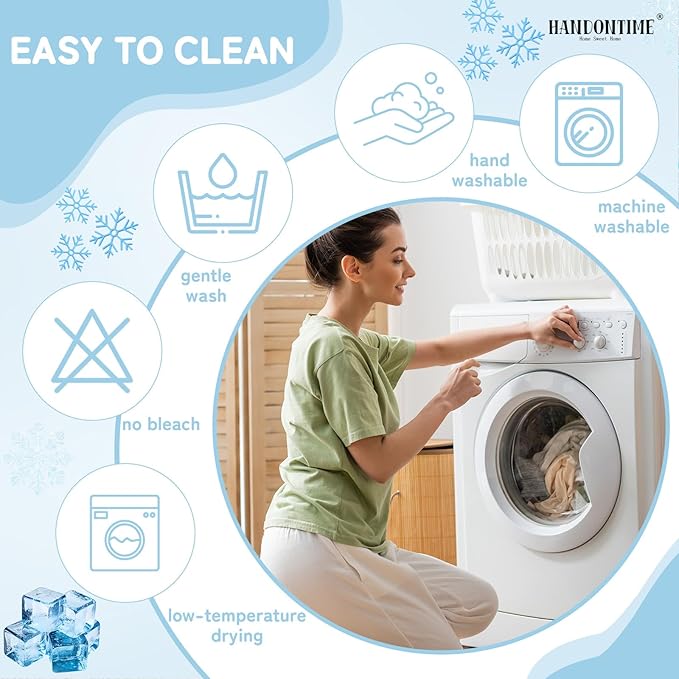 HANDONTIME Cooling Dog Couch Cover Ice Silk Washable & Breathable Pet Sofa Protector Durable Couch Covers for Sofa Pet Friendly Soft Dog Cooling Bed Cover Sofa Protector Covers (Baby Blue, 71"x150")