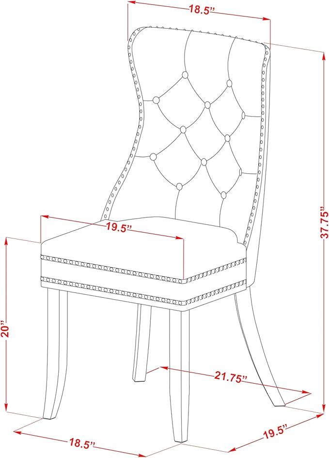 East West Furniture LGDA5-LWH-27 5 Piece Dining Room Set Contains a Rectangle Kitchen Table with Butterfly Leaf and 4 Polyester Fabric Upholstered Parson Chairs, 42x84 Inch, linen white