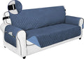 PureFit Reversible Sofa Couch Cover Water Resistant Couch Covers for 3 Cushion, Washable Furniture Cover with Non-Slip Foam and Adjustable Strap for Dogs, Pets (Oversized Sofa, Dark Blue/Light Blue)