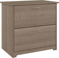 Bush Furniture Cabot 2 Drawer Lateral File Cabinet in Ash Gray, Home Office Chest for Letter, Legal, and A4-size Document Storage