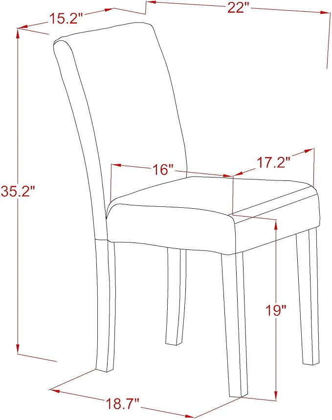 East West Furniture DMAB3-OAK-04 3 Piece Kitchen Table Set Contains a Round Dining Room Table with Dropleaf and 2 Light Tan Linen Fabric Parsons Dining Chairs, 42x42 Inch, Oak