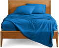 Bare Home Full Sheet Set - Luxury 1800 Ultra-Soft Microfiber Full Bed Sheets - Double Brushed - Deep Pockets - Easy Fit - 4 Piece Set - Bedding Sheets & Pillowcases (Full, Medium Blue)