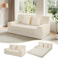 MeMoreCool Boneless Folding Sofa Bed Queen, Corduroy Convertible Sleeper Chair, Foldable Foam Mattress Chair, Comfy Fold‑Out Futon Couch Bed, Large Floor Sofa Couch for Living Room Guest
