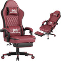 Gaming Chair, 400 lbs Adult Chair, High Back Computer Chair with Footrest and Linked Armrests, Office Video Game Chair with Lumbar Support (Red+Black)