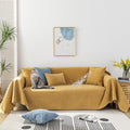 STACYPIK Waterproof Yellow Couch Cover,Non-Slip Sofa Cover for Loveseat, Water Resistant Furniture Protector, Sofa Cover for 3 Cushion Couch,L Shaped for Sectional, Anti-Scratch Sofa Covers-71X150IN