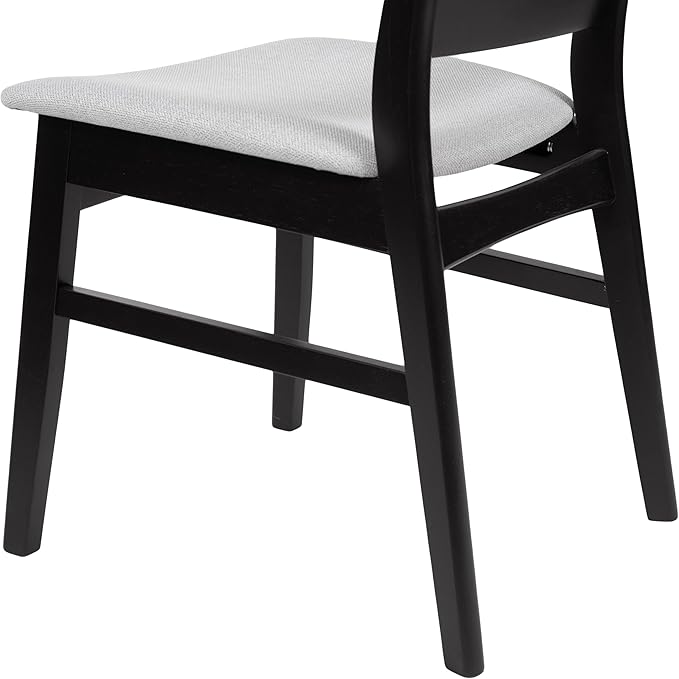 Christopher Knight Home Bryner Dining Set, 19.6 "W x 20.6 "D x 30.8 "H, Black + Light Gray