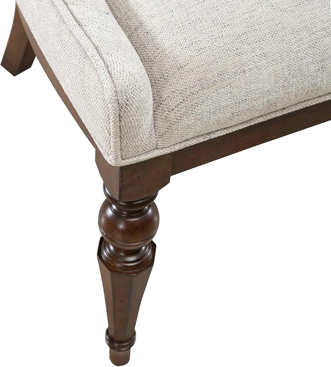 Liberty Furniture Arden Road Opt 7 Piece Trestle Table Set - 6 Upholstered Chairs - Satin Cherry