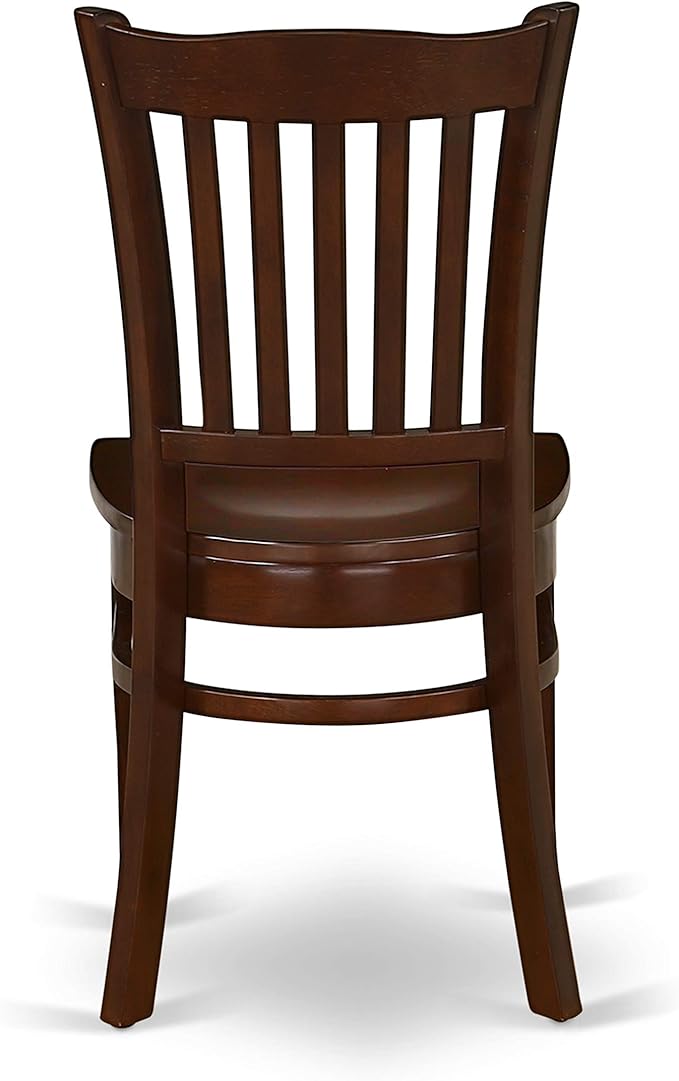 East West Furniture NDGR3-MAH-W 3 Piece Modern Dining Table Set Contains a Rectangle Wooden Table with Dropleaf and 2 Kitchen Dining Chairs, 30x48 Inch, Mahogany