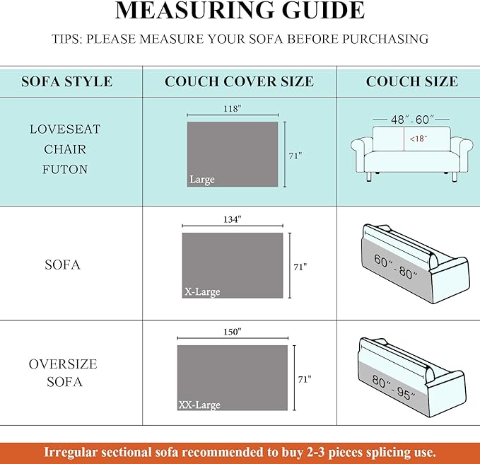 STACYPIK 100% Waterproof Sofa Covers for Dogs, Water Resistant Navy Blue Non-Slip Couch Covers, Pet Couch Protector for 2 Cushion Couch, Leakproof L Shaped Loveseat Slipcover for Sectional-71X118IN