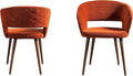 Ottomanson Dining Chair, Set of 2, Palermos Orange