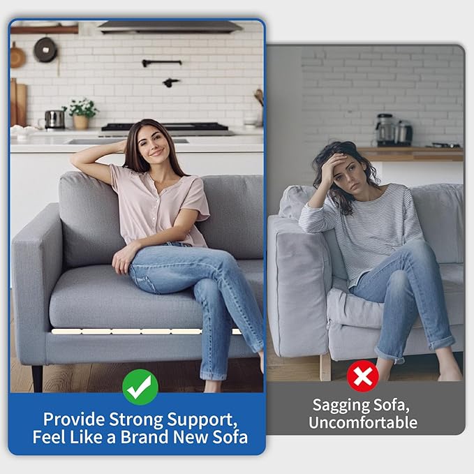 Heavy Duty Sofa Cushion Support Board for Fixing Sagging Sofas, 21.5" x 70" Laminated Wood Sofa Cushion Support Board, Double Sided Non-Slip Deep Support and Protect Sofa Cushions