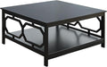 Convenience Concepts Omega Square 36" Coffee Table, Black