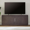 Liberty Furniture Cascade Falls 82 Inch TV Console for Living Room Media Storage - Satin Espresso Oak